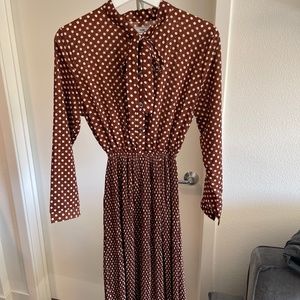 Polka dot midi dress size S